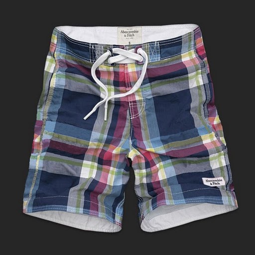 Abercrombie Fitch Hombres Nado Playa Cortos AF7679